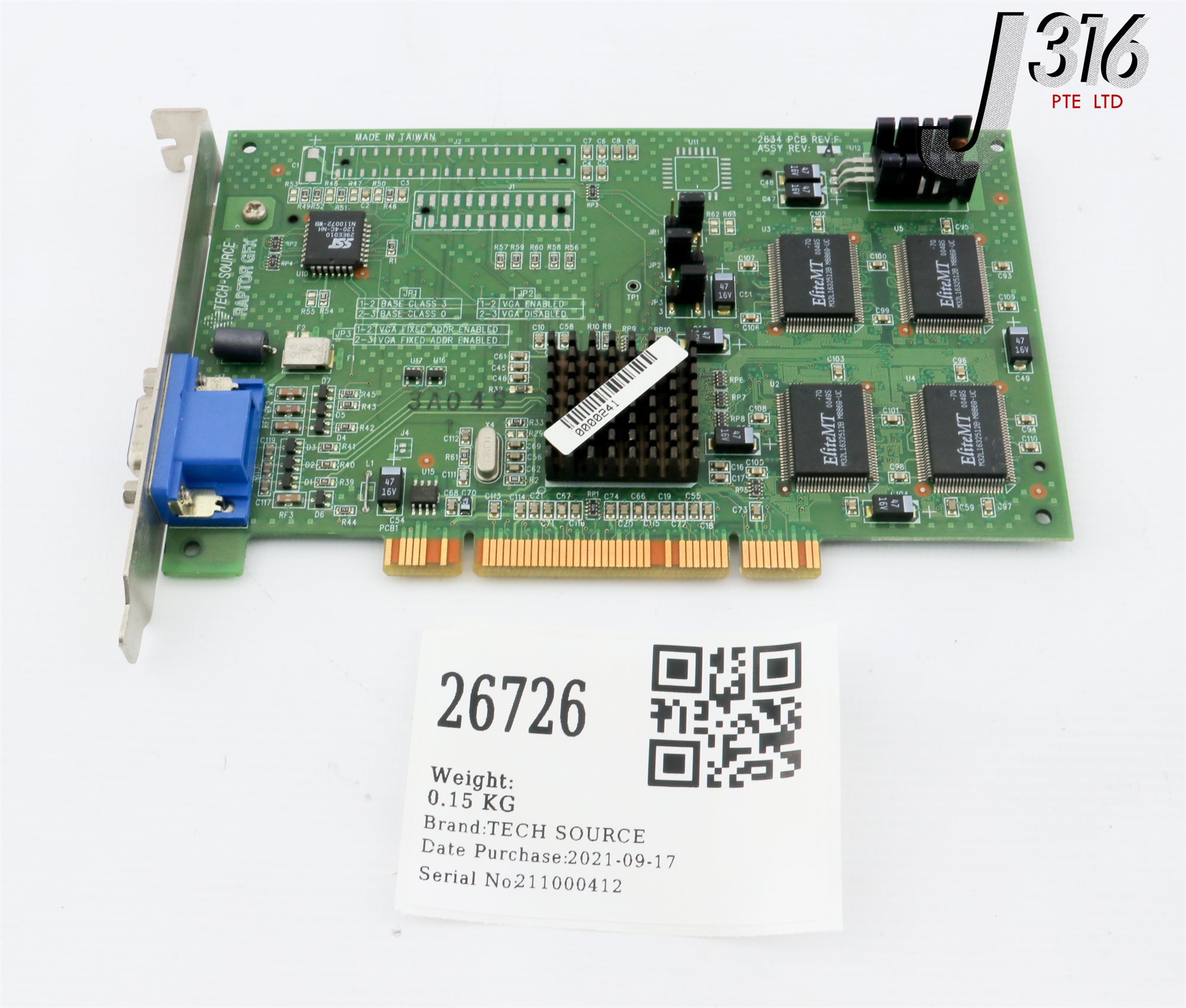 26726 TECH SOURCE PCB, RAPTOR GFX-8P LRI 2634 | eBay